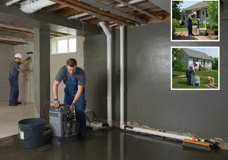 Basement Waterproofing and Flood Prevention process in Wesley Chapel, NC